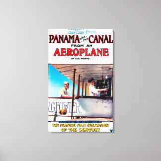 Toile Le Panama et le cinéma de l'avion Canal Promo Post