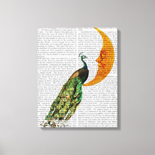Toile Le paon sur la Lune (Recto)