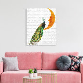 Toile Le paon sur la Lune (Insitu(Salon))
