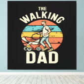 Toile le papa qui marche (Insitu (Plancher de Bois))