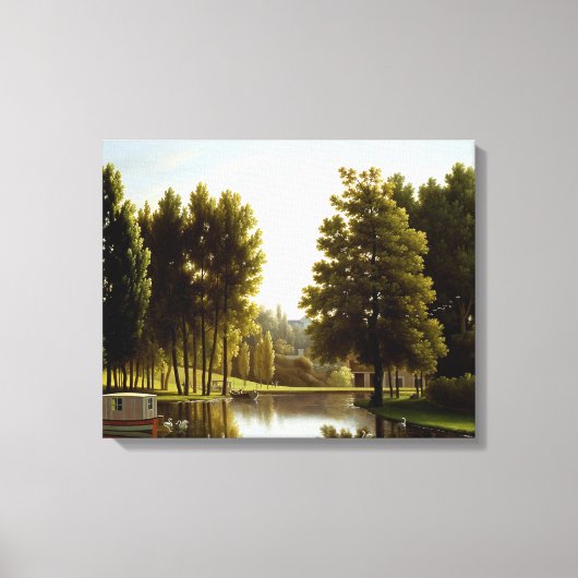 Toile Le Parc de Mortefontaine (par Bidaud) (Recto)