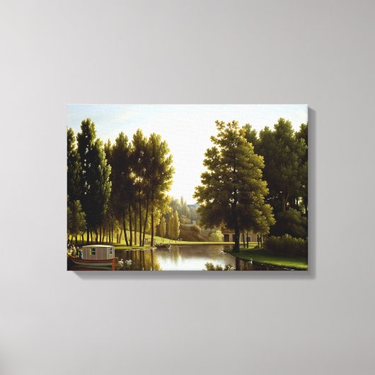 Toile Le Parc de Mortefontaine (par Bidaud) (Recto)