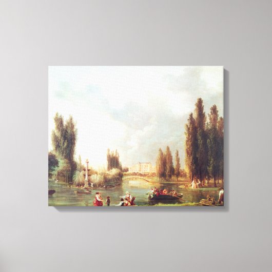 Toile Le Parc et le Château de Mereville (Recto)