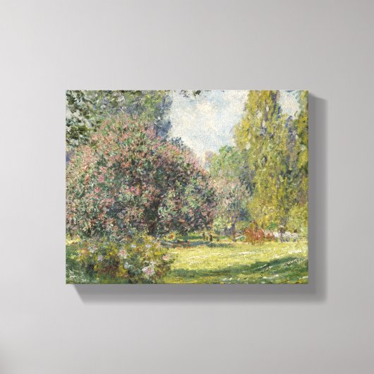 Toile Le Parc Monceau - Claude Monet (Recto)