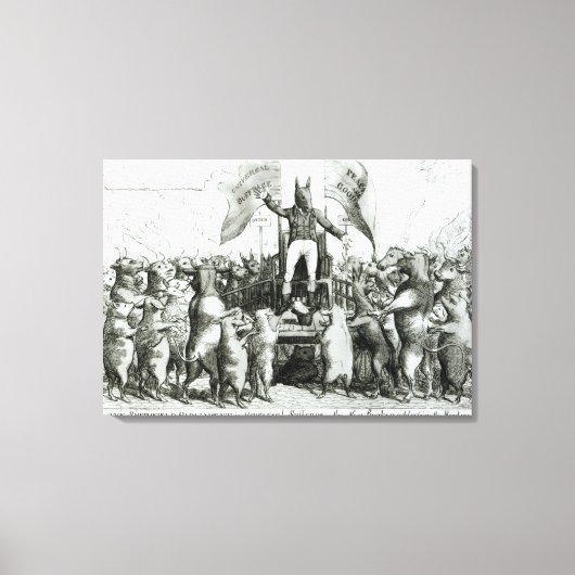 Toile Le Parlement de Smithfield : le suffrage universel (Recto)