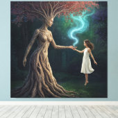 Toile « Le passage boisé d'Eirene » – Une réalité surréa (Insitu (Plancher de Bois))