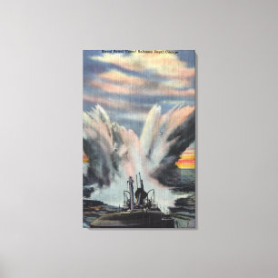 Toile Le patrouilleur naval libère la grenade