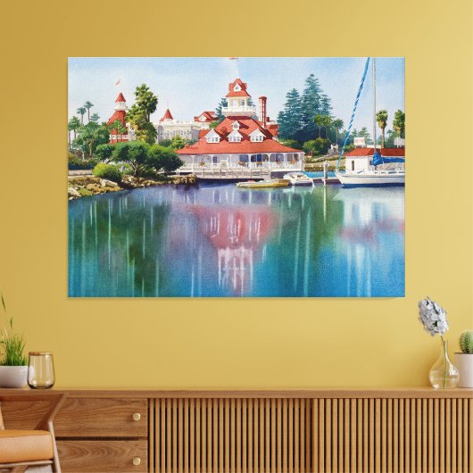 Toile Le pavillon Coronado reflété (Insitu(Salon))