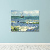 Toile Le paysage marin de Van Gogh aux Saintes Maries de (Insitu (Plancher de Bois))