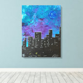 Toile Le paysage urbain de Michael (Insitu (Plancher de Bois))
