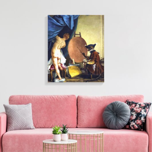 Toile Le peintre de singe (Insitu(Salon))