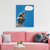 Toile Le Penseur de Rodin - Ajoutez votre pensée personn (Insitu(Salon))