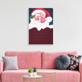 Toile Le Père Noël à Chimney (Insitu(Salon))