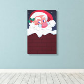 Toile Le Père Noël à Chimney (Insitu (Plancher de Bois))