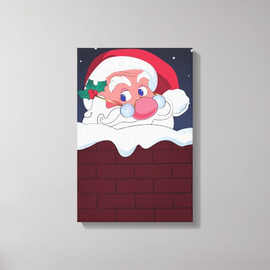 Toile Le Père Noël à Chimney (Recto)