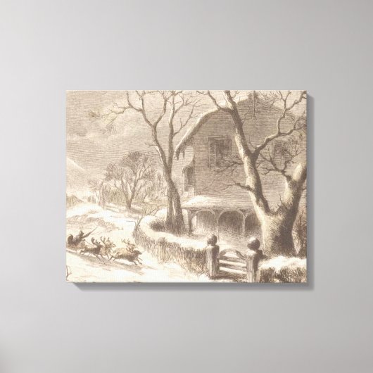 Toile Le Père Noël la veille de Noël (Recto)