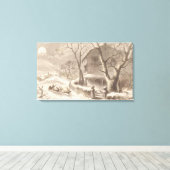 Toile Le Père Noël la veille de Noël (Insitu (Plancher de Bois))