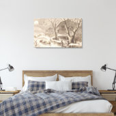 Toile Le Père Noël la veille de Noël (Insitu(Chambre))