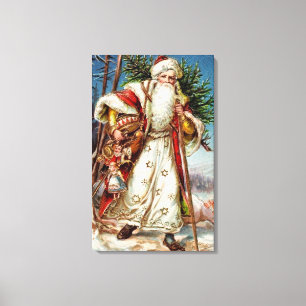 Toile Le père noël vintage 5