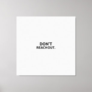 Toile Le périmètre de confidentialité   Ne pas déranger 