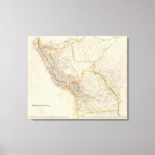 Toile Le Pérou et la Bolivie