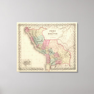 Toile Le Pérou et la Bolivie 2