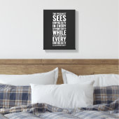 Toile Le pessimiste voit la difficulté | Inspirationnel (Insitu(Chambre))