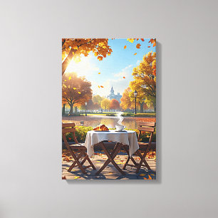 Toile Le petit-déjeuner d'automne