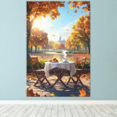 Toile Le petit-déjeuner d'automne (Insitu (Plancher de Bois))
