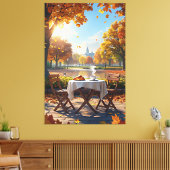 Toile Le petit-déjeuner d'automne (Insitu(Salon))