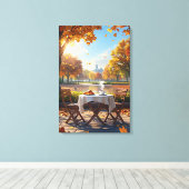 Toile Le petit déjeuner d'automne (Insitu (Plancher de Bois))