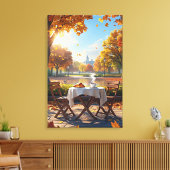 Toile Le petit déjeuner d'automne (Insitu(Salon))