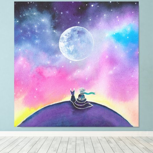 Toile Le petit prince (Insitu (Plancher de Bois))