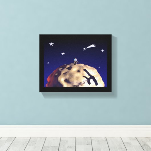 Toile LE PETIT PRINCE après "Le Petit Prince - Canvas (Insitu (Plancher de Bois))