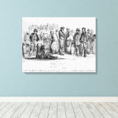 Toile Le peuple émancipé, de 'La Caricature' (Insitu (Plancher de Bois))