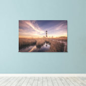 Toile Le Phare De Bodie Island Au Coucher Du Soleil (Insitu (Plancher de Bois))