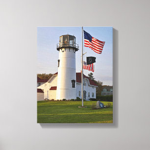 Toile Le phare de Chatham, Cape Cod, mA a enveloppé la