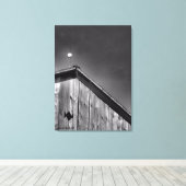 Toile Le pic de la grange contre le ciel (Insitu (Plancher de Bois))