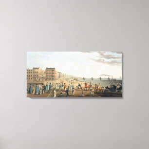 Toile Le pilier à chaînes à Brighton avec des caract