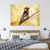 Toile Le pivert duveteux texturisé a étiré la copie de (Insitu(Chambre))