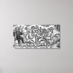 Toile Le plaisir de Vin-Tonneliers, de