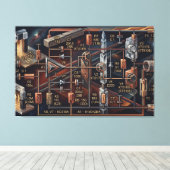Toile Le Plan Astral (Insitu (Plancher de Bois))