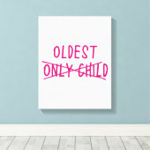 Toile Le plus âgé avec un seul enfant traversé (Insitu (Plancher de Bois))