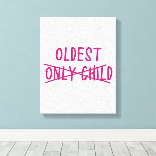 Toile Le plus âgé avec un seul enfant traversé (Insitu (Plancher de Bois))