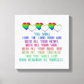 Toile Le plus grand commandement (Recto)