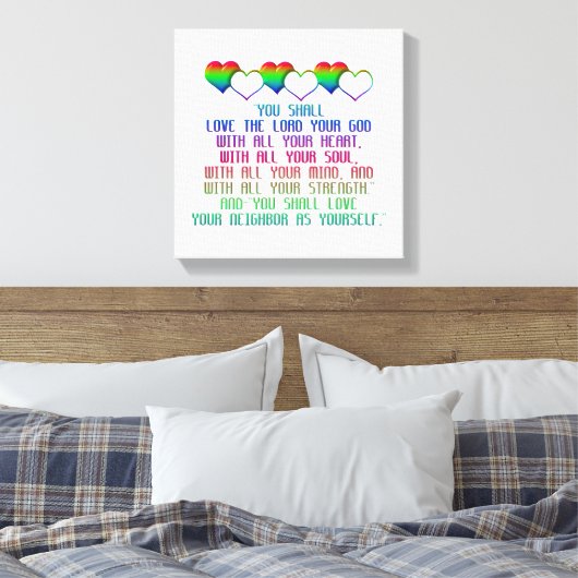 Toile Le plus grand commandement (Insitu(Chambre))