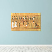 Toile Le poids du coeur contre la plume de (Insitu (Plancher de Bois))