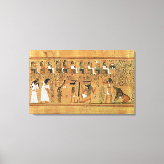 Toile Le poids du coeur contre la plume de (Recto)