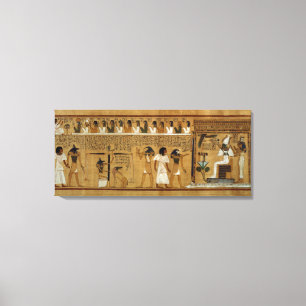 Toile Le poids du coeur contre la plume de Maat