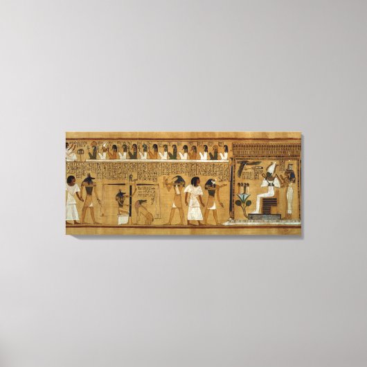 Toile Le poids du coeur contre la plume de Maat (Recto)